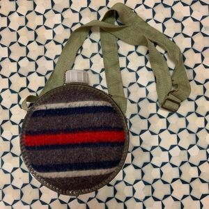 Vintage Metal and Felt Canteen